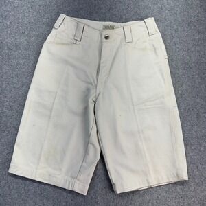 Vintage Guess Jeans USA Carpenter Shorts 28 Beige Made in USA 90s‎ Style 21900X